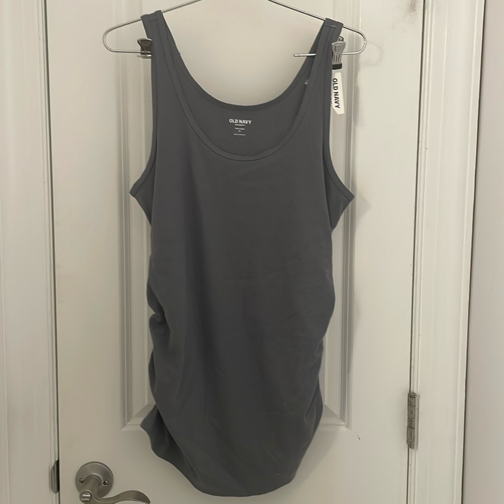 Women’s XL Maternity tank top Grey new with tag